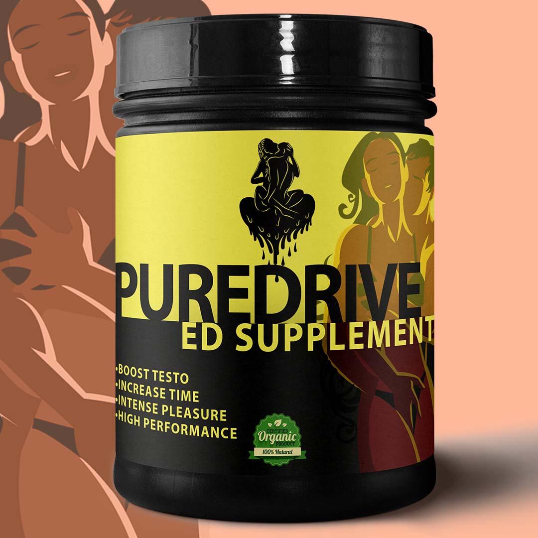 PUREDRIVE Sexual Health Supplement For Erectile Dysfunction. - Vegapills